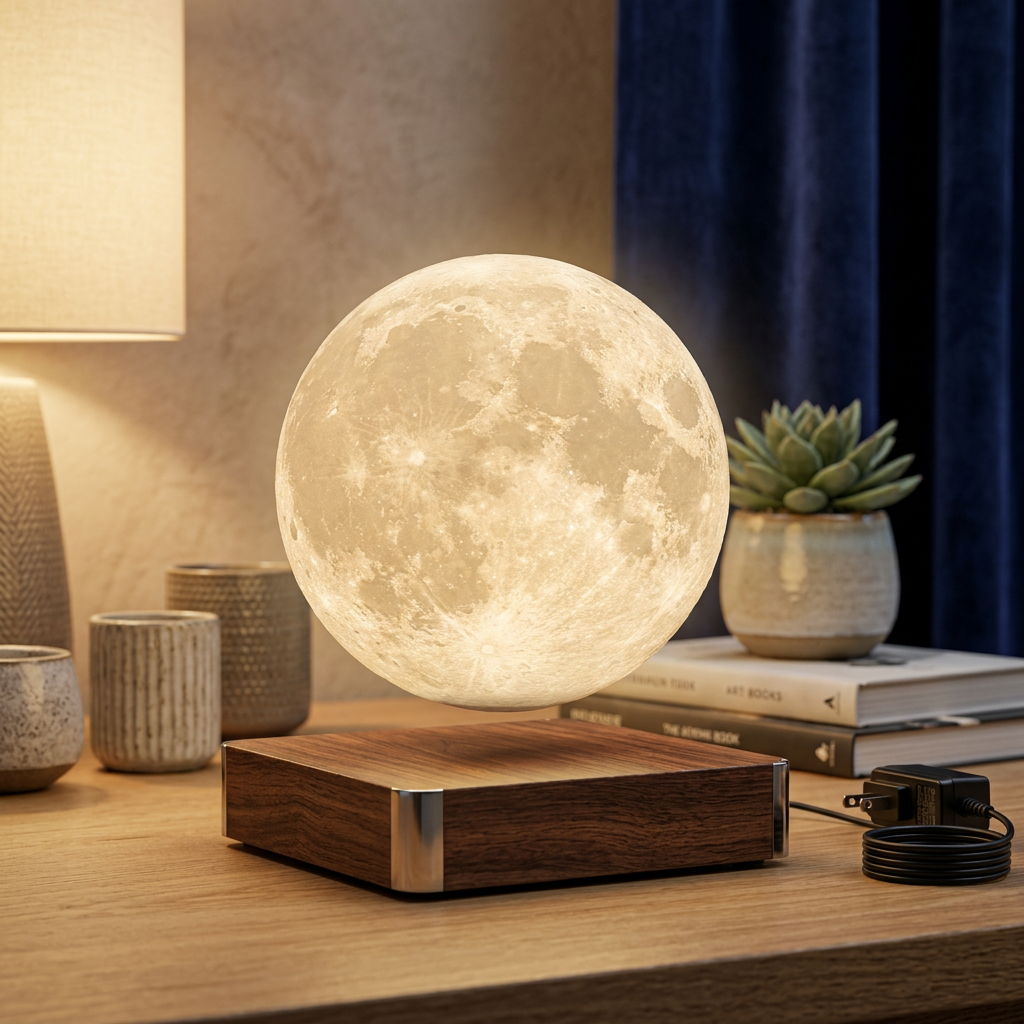 Moonwell LunaFloat Magnetic Moon Lamp